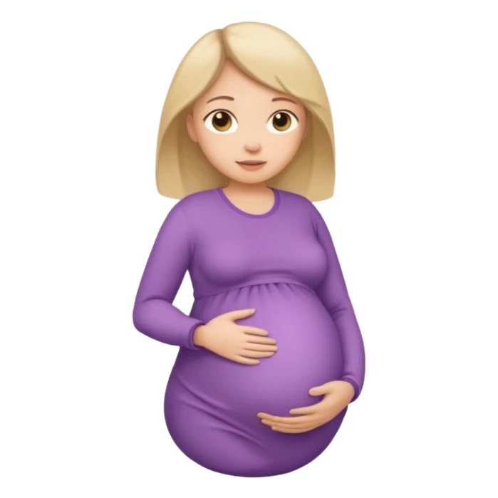 A girl pregnant full body, please. sticker