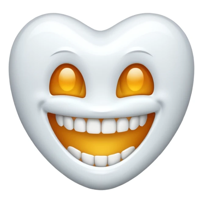 Toothed smile sticker