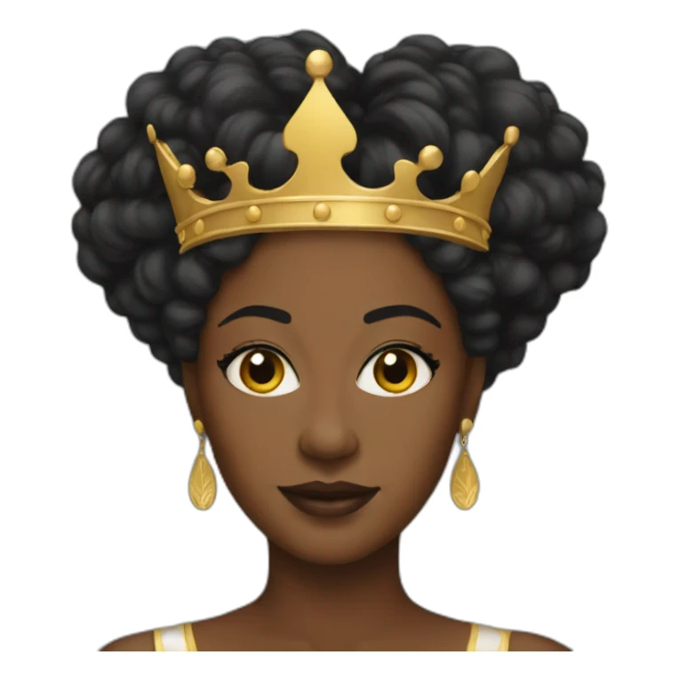 black woman queen sticker