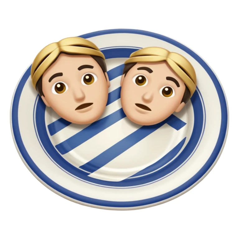 broken plate greek wedding sticker