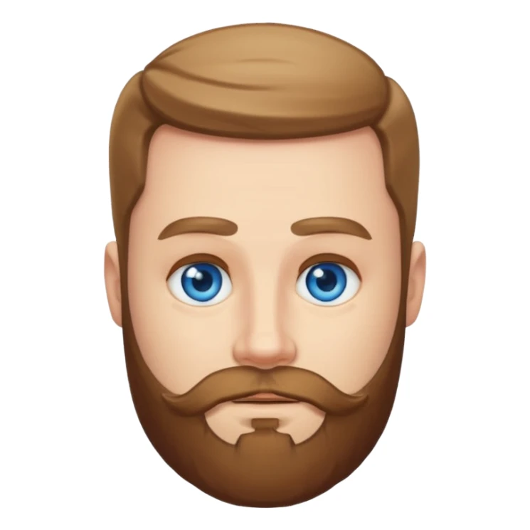 Hombre blanco con barba  sticker