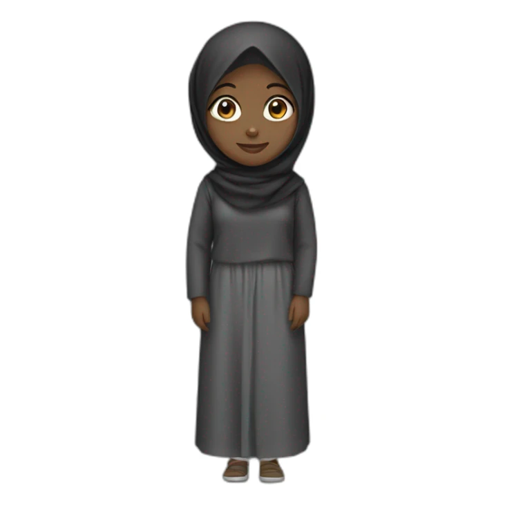 Hijab black girl sticker