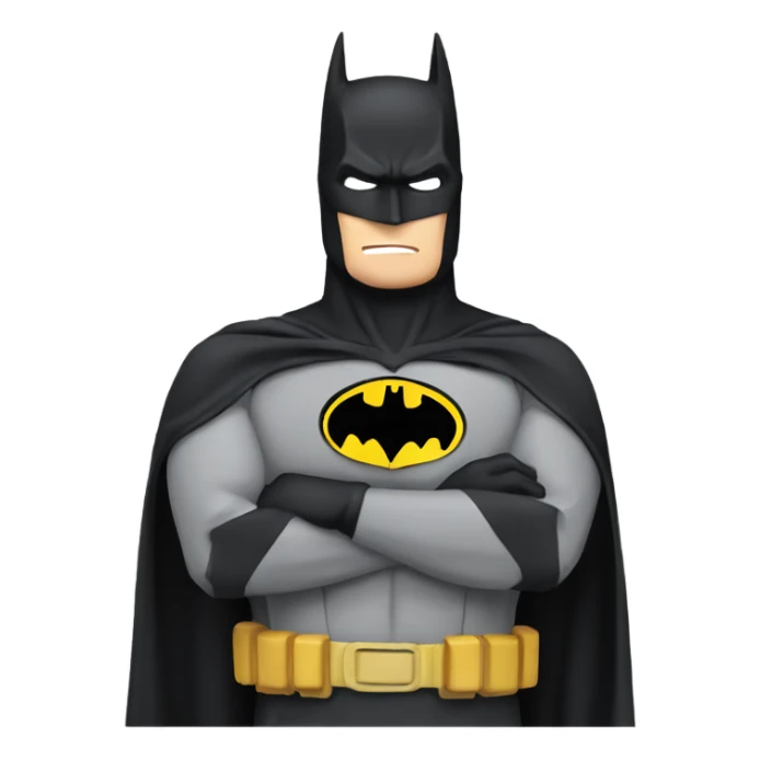 batman stopping you with his hand sticker