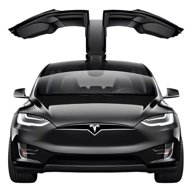 Tesla Model X - Tesla (Model Year: 2022) (Iconic colour: Black) sticker