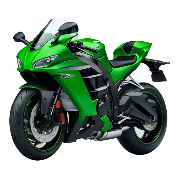 green kawasaki ninja H2 sticker