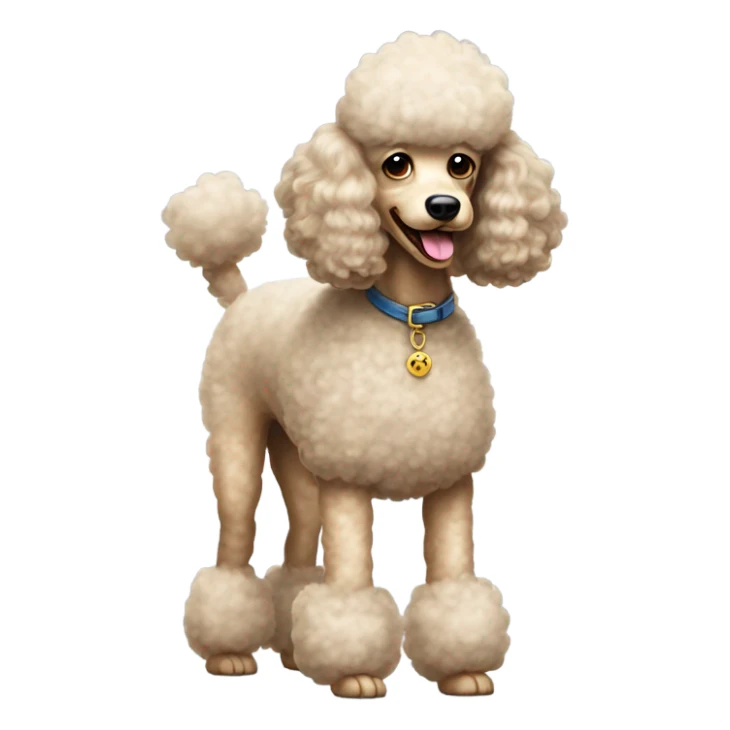 Poodle sticker
