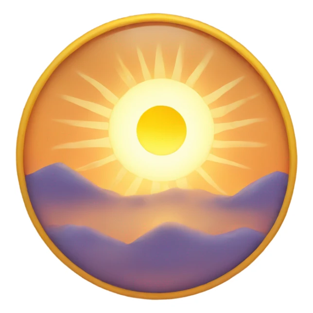 Sun rising  sticker