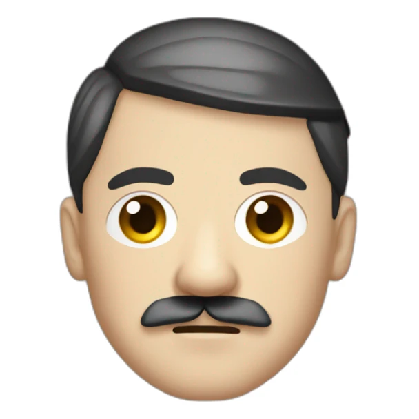 Adolf Hitler wearing ear defenders sticker