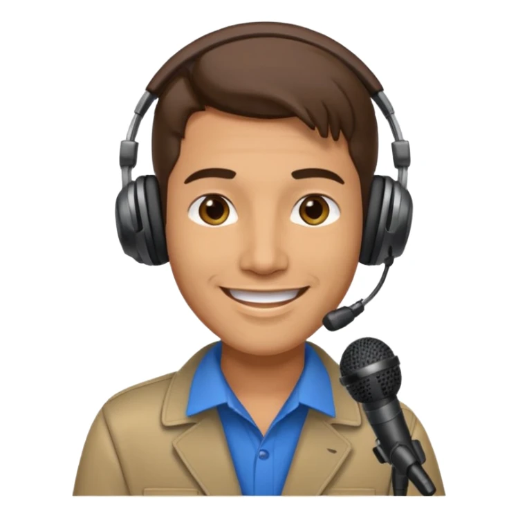Un locutor de radio sticker