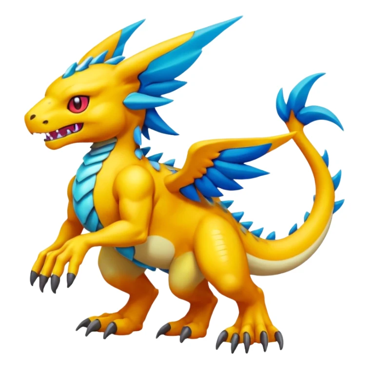 Digimon-Fakémon creature hybrid full body sticker