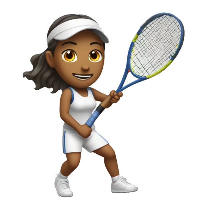 una persona daltónica jugando tenis sticker