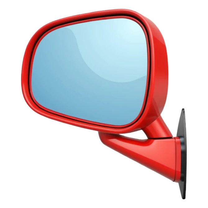 modern vehicle side mirror with reflective glass sticker