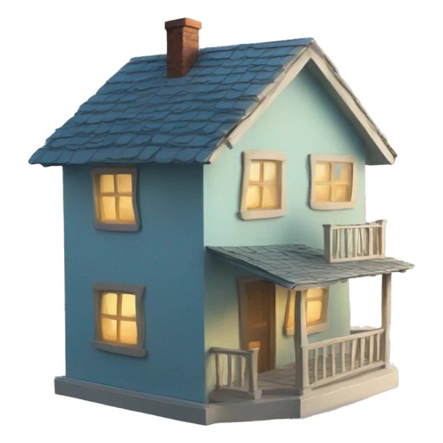 house in the sky sticker