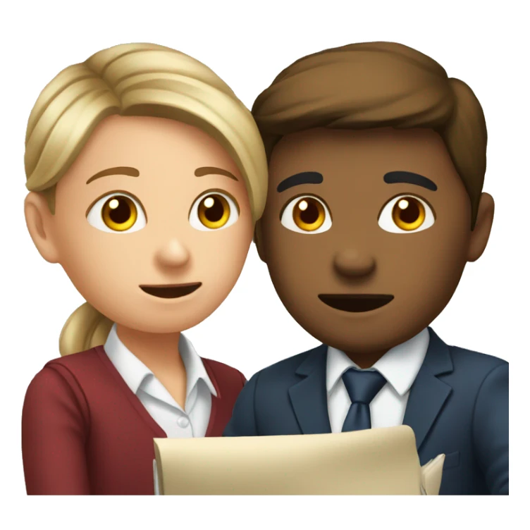 3 European students distract lesson sticker