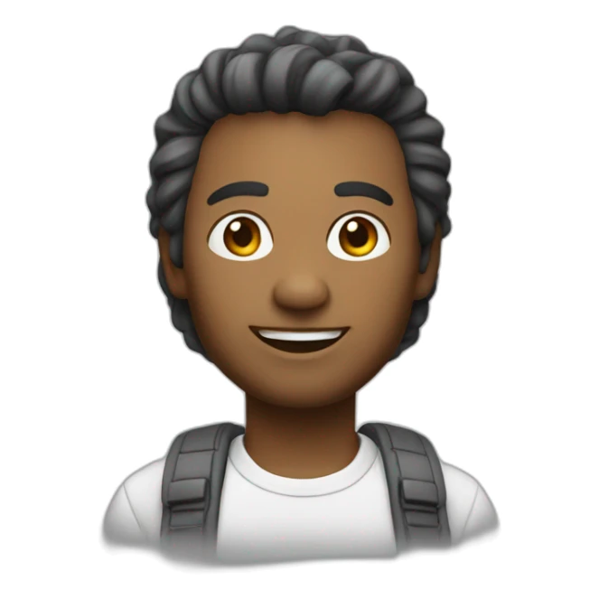 memoji of white tone developer with sticker