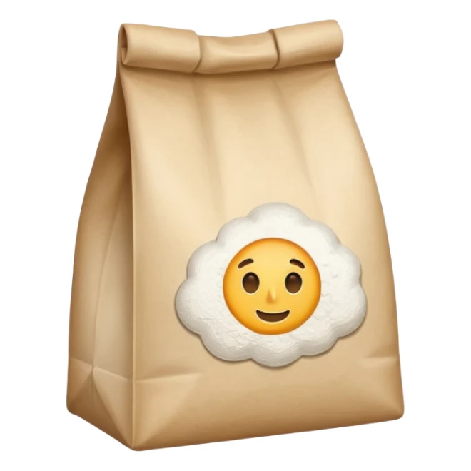 a bag of flour sticker