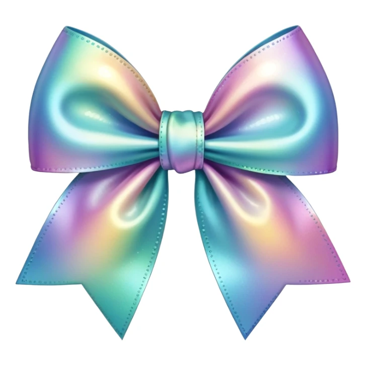 Cute sparkly bow for hair sticker
