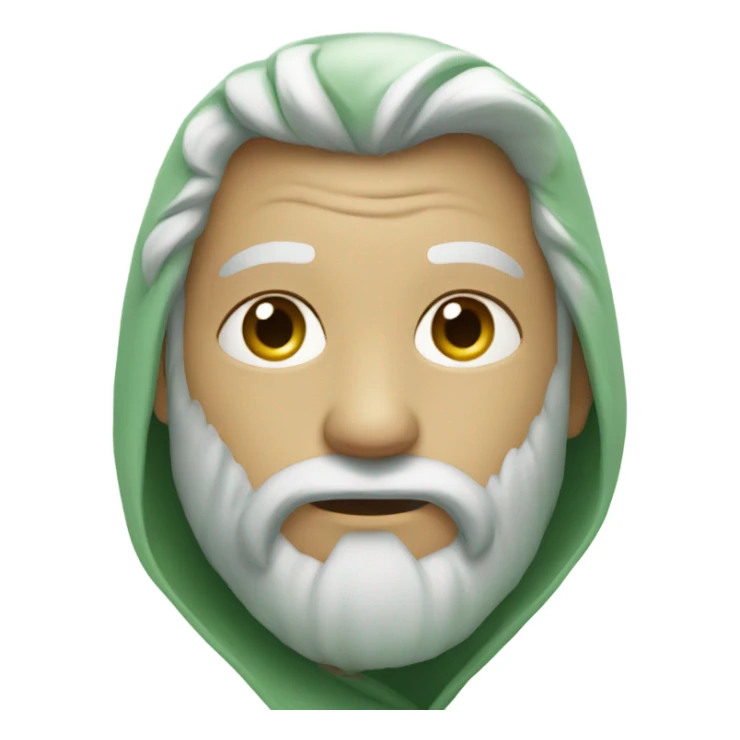 sage green heart  sticker