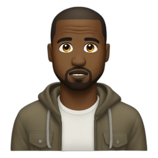 Kanye west fait du foot sticker