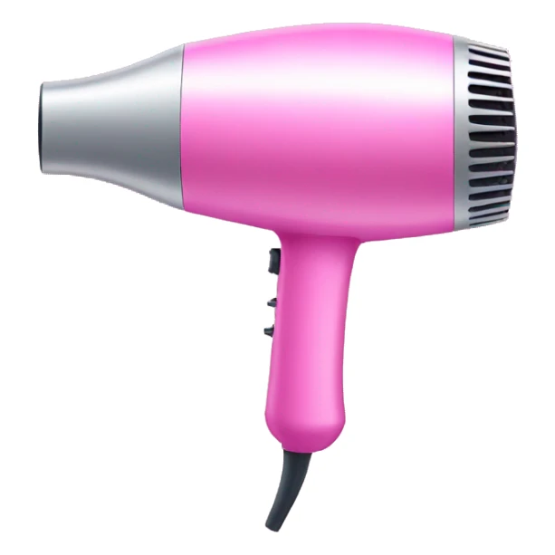 Hair dryer pink sticker