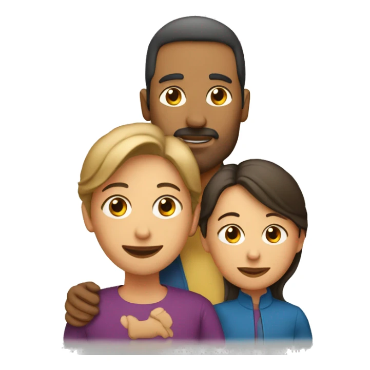 Padre y madre con un hijo sticker