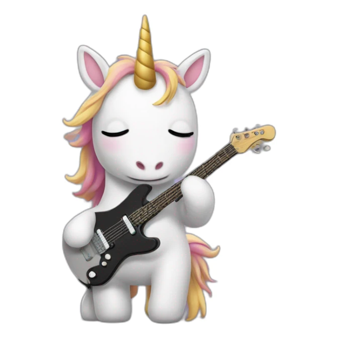 licorn guitarist sticker