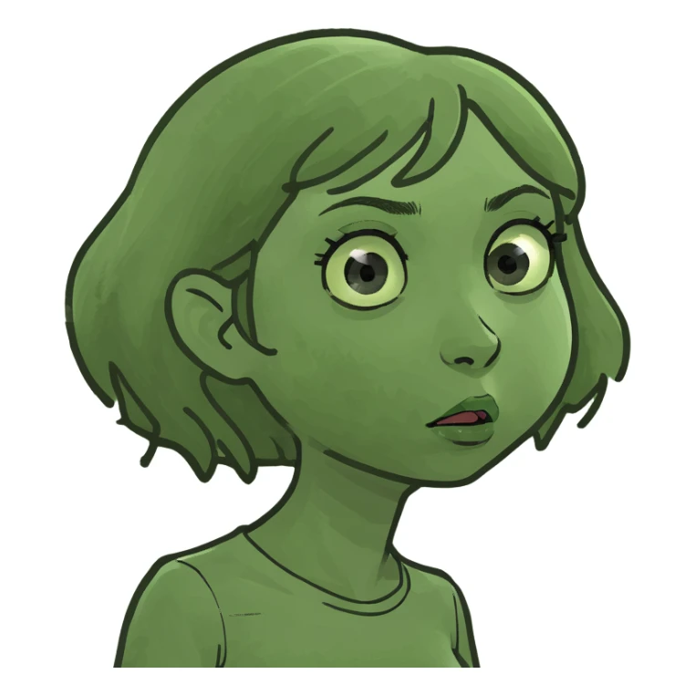 Black girl confused sticker