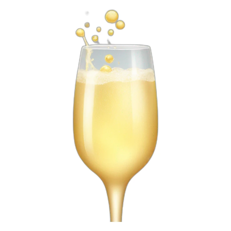 champagne pop sticker