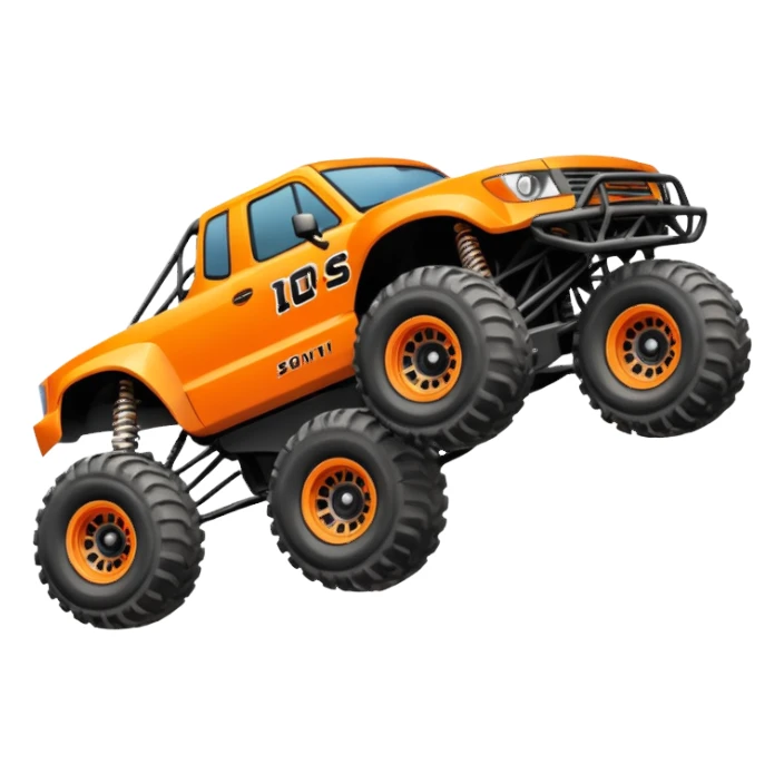 A trophy truck mid air sticker