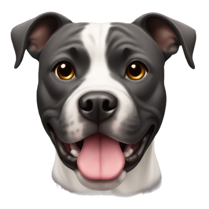 black staffordshire terrier sticker