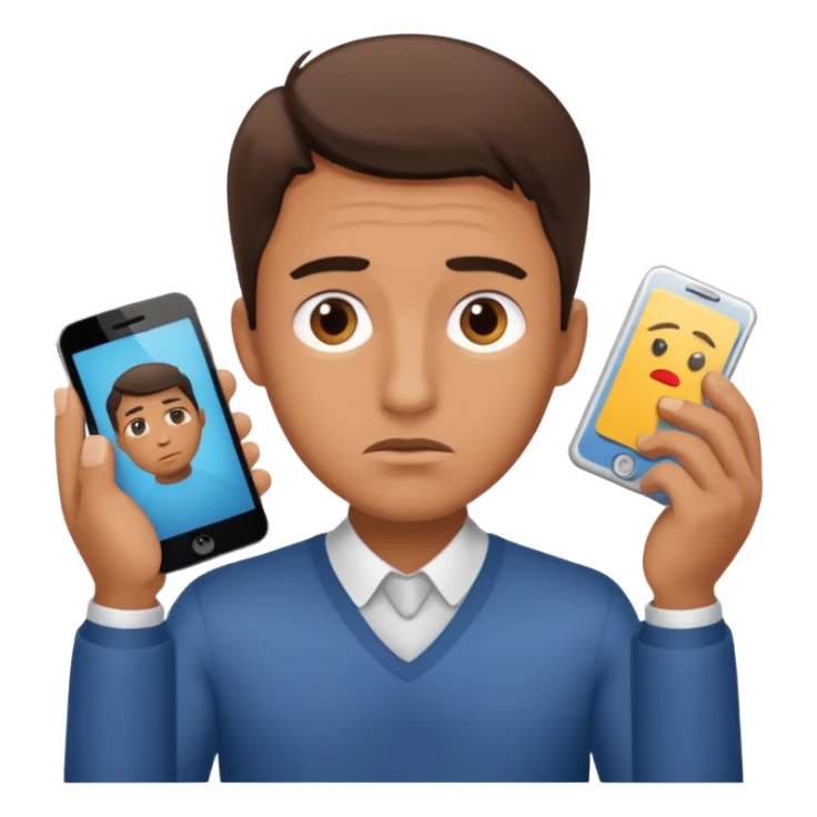 A male customer who has a product service request. sticker