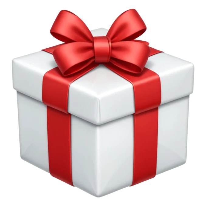 red and white gift sticker