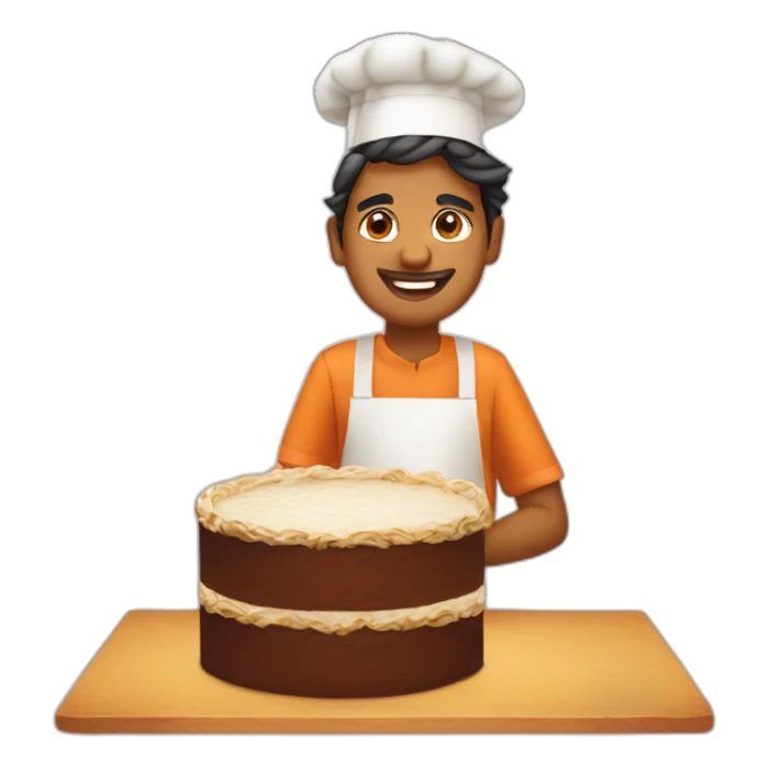 A Sri Lankan baking a Sri Lankan cake sticker