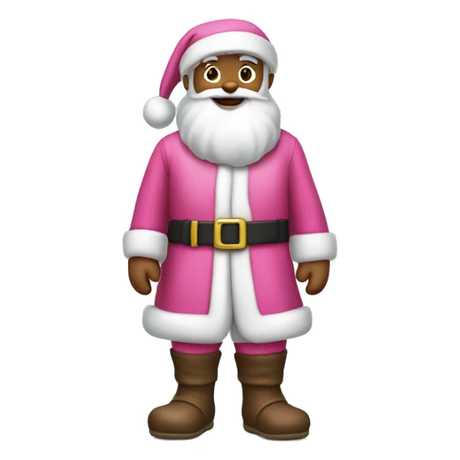 Pink Santa Claus outfit sticker
