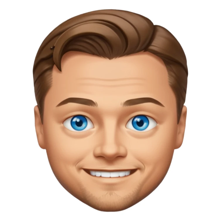 Leonardo DiCaprio with blue eyes sticker