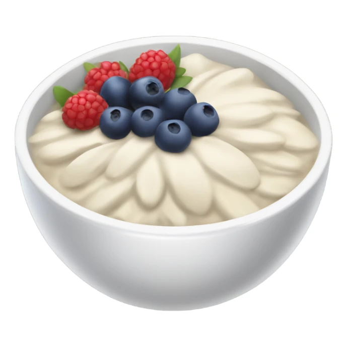 White acai bowl with berries  sticker