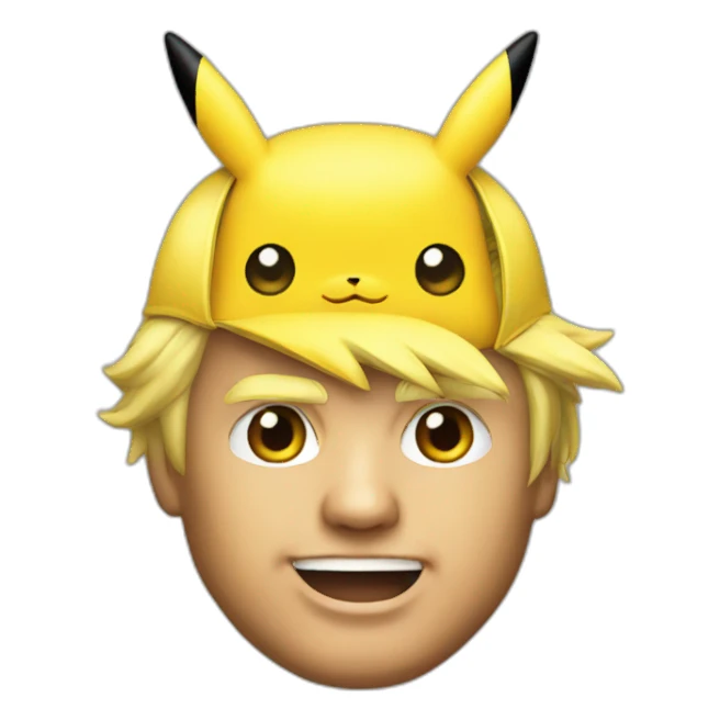 Donald trump as a pikachu sticker