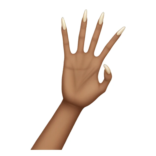 What do you mean hand gesture with long nails? sticker