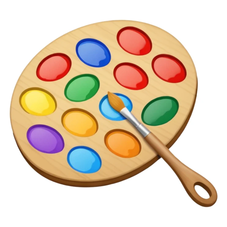 artist's palette sticker