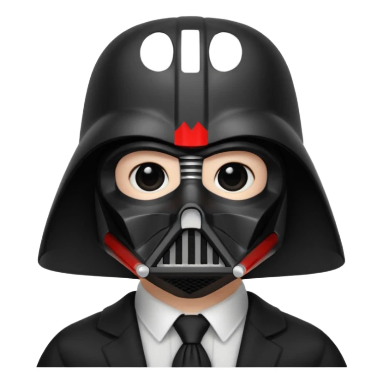 Une baleine dark vador sticker