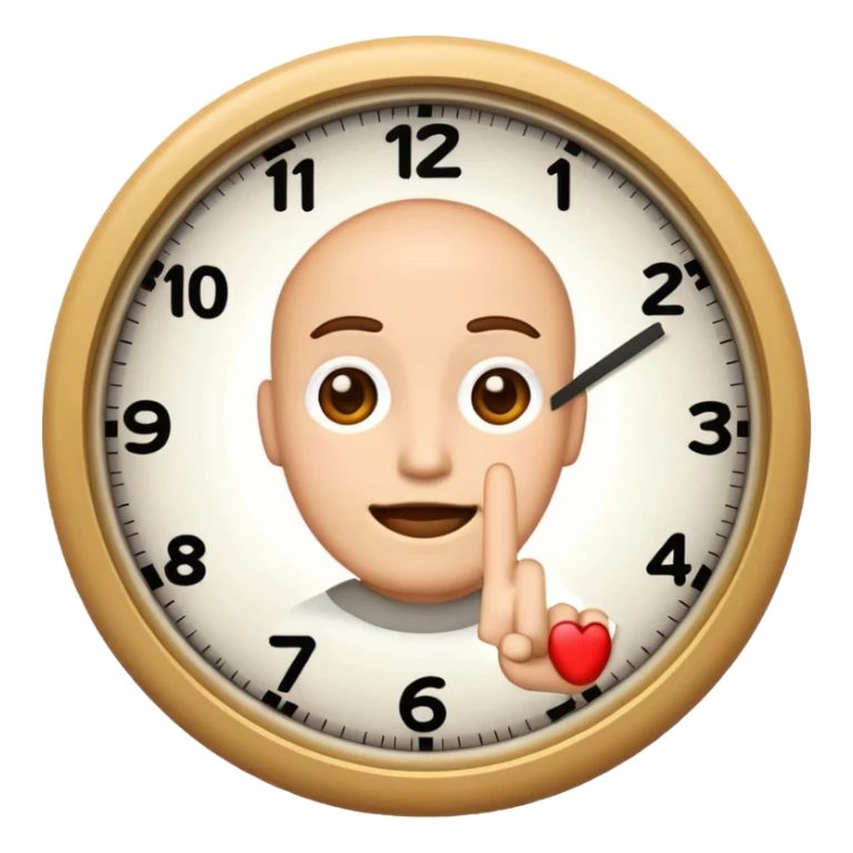 mach mir ein clock it emoji mit zwei finger sticker