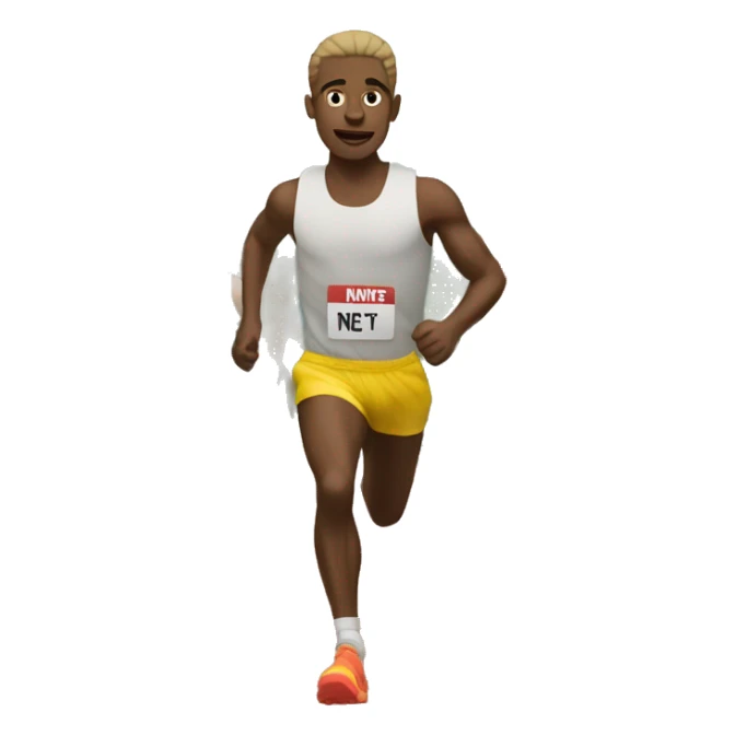 openly gay runner who is WHITE sticker