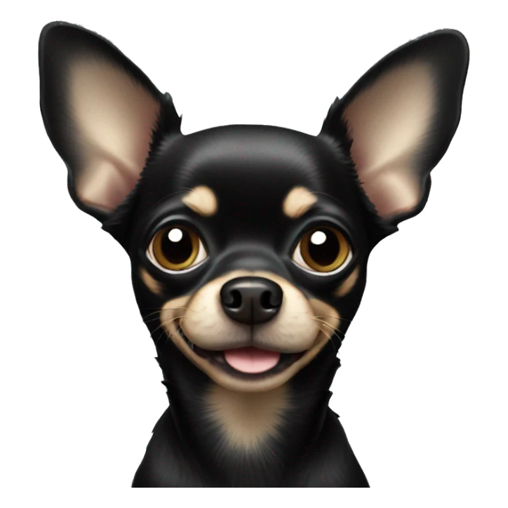 Black chihuahua  sticker