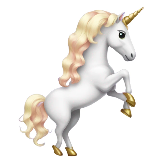 unicorn wearing heels sticker