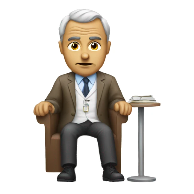 Lazy psychiatrist sticker