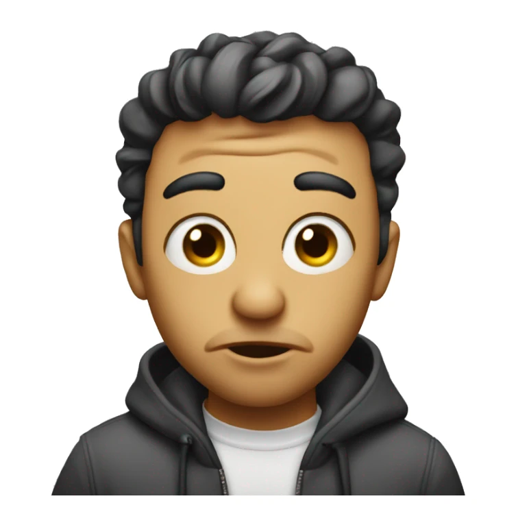 Rolling eyes with tongue out sticker