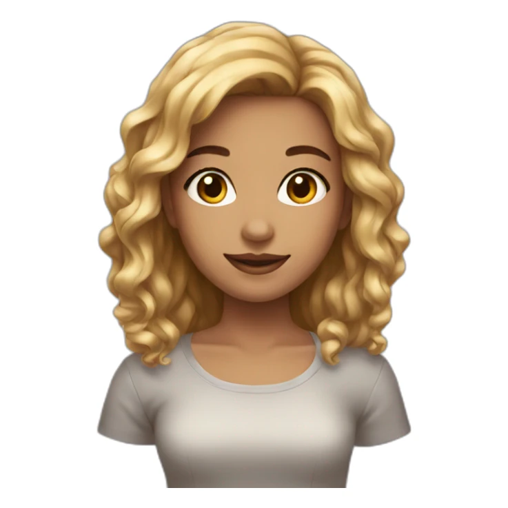 Beautiful girl sticker