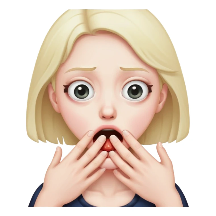 A person choking them self out sticker