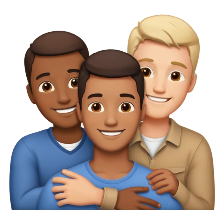 Male Gay Throuple sticker