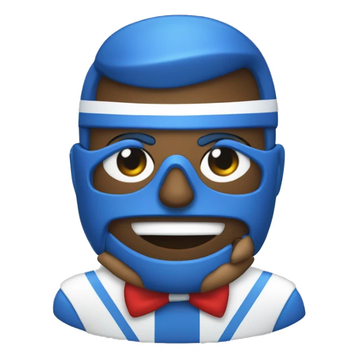 Ouriço azul com luvas brancas e sapatos vermelhos sticker